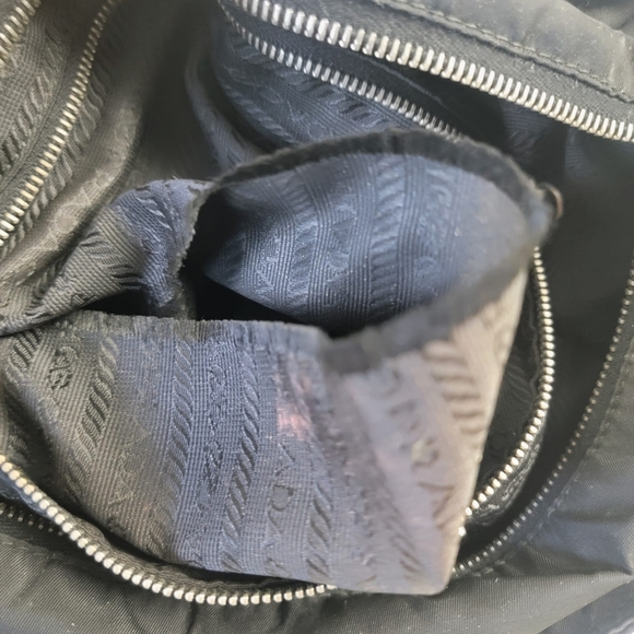 Vintage Prada TESSUTO Nylon Black Tote Shoulder Bag - Picture 16 of 16